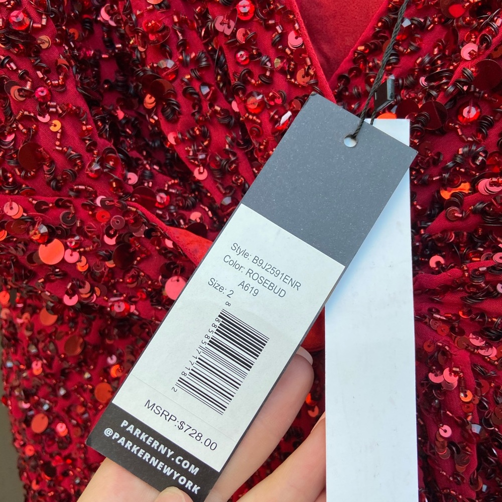 COPY - Parker Black Monarch Dress in Rosebud Sequins - Picture 5 of 12